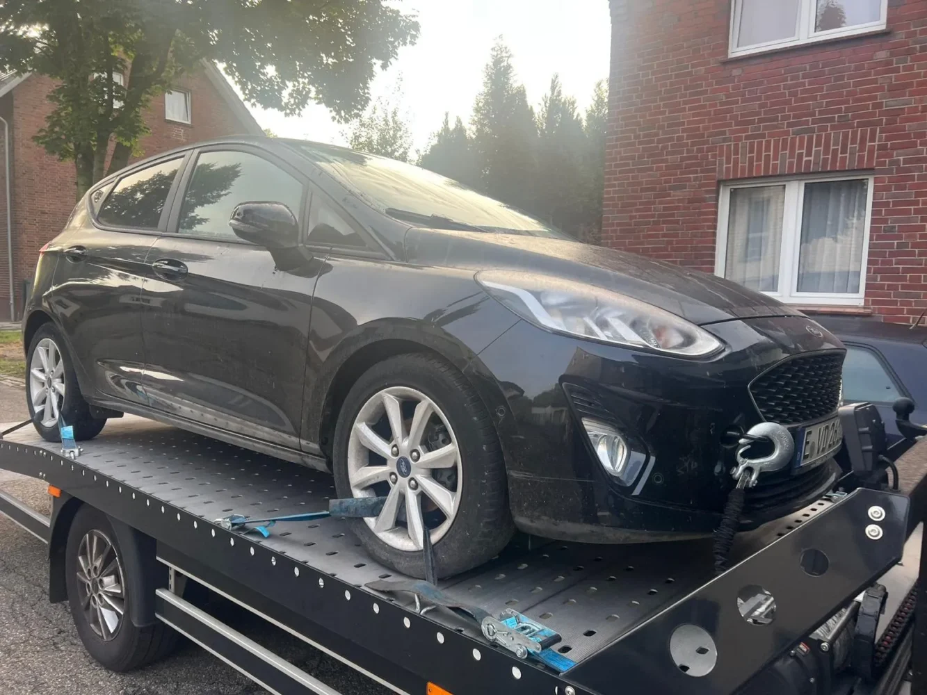Ford Fiesta mit Motorschaden